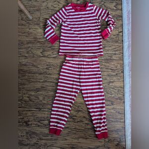 💥3/$24‎ Striped Red and White Long Sleeve Pajama Set